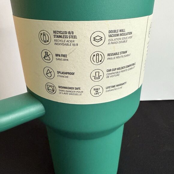 NEW Stanley 40 oz Stainless Steel FlowState Quencher H2.0 Tumbler Mug Alpine - Picture 4 of 8